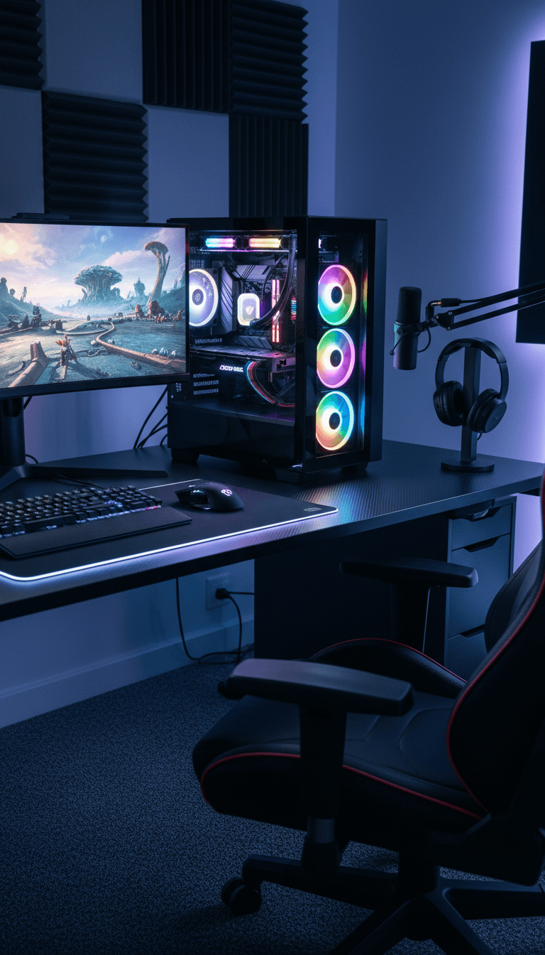 Completed custom computer build